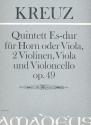 Quintett Es-Dur op.49 fr Horn (Viola), 2 Violinen, Viola und Violoncello Stimmen