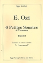 6 petites sonates vol.2 pour 2 bassons partition et parties