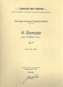 6 Sonaten op.4 fr Violine und Bc Partitur (Bc nicht ausgesetzt)