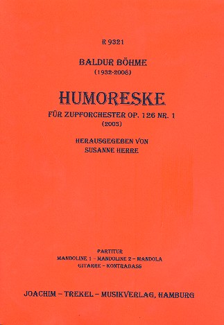 Humoreske op.126,1 fr Zupforchester Partitur