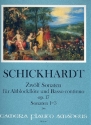 12 Sonaten op.17 Band 1 (Nr.1-3) fr Altblockflte und Bc