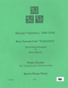 9 Dances from Terpsichore for 5 brass players (Trp, Hrn, Pos, Tb) score and parts