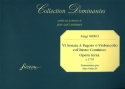 6 Sonates op.3 for bassoon (violoncello) and Bc facsimile