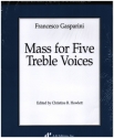 Mass for 5 treble voices score