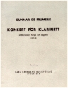 Konsert fr klarinett, strakorkester, harpa och slagverk for clarinet and piano