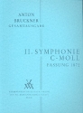 Sinfonie c-Moll Nr.2 1. Fassung von 1872 fr Orchester Studienpartitur