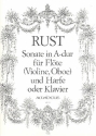 Sonate in A-Dur fr Floete (Violine,Oboe) und Harfe oder Klavier Paeuler, Bernhard, ed.