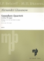 Quartett op.109 fr 4 Saxophone Stimmen