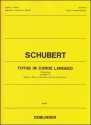 Totus in corde lanqueo op.46 D136 fr Sopran (Tenor), Klarinette (Violine) und Klavier Partitur und Stimmen