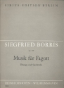 Musik fr Fagott op.119 - bungs- und Spielstcke fr Fagott