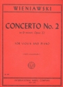 Concerto d minor no.2 op.22 for violin and piano