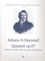 Quintett op.87 fr Klavier, Violine, Viola, Violoncello und Kontraba Stimmen