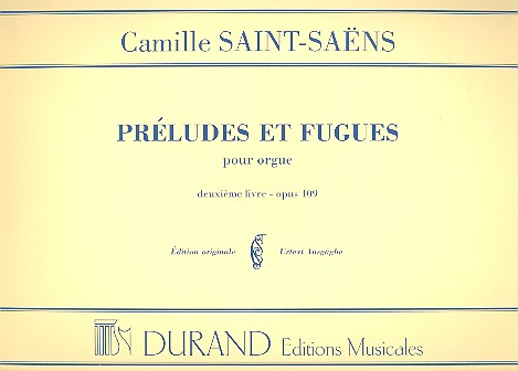 6 Preludes et Fugues op.109 (No.3-6)Vol.2 pour orgue