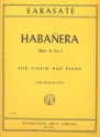 Habanera op.21,2 for violin and piano