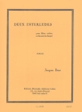 2 interludes pour flte, violon et clavecin (piano, harpe)