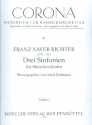 3 Sinfonien fr Streicher Stimmensatz (3-3-2-3)
