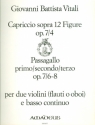 Capriccio sopra 12 figure op.7,4 et passagallo op.7/6-8 fr 2 Violinen und bc