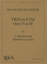 Trio E flat major op.75,3 for 2 clarinets and bassoon (vc)