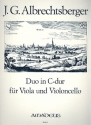 Duo C-Dur fr Viola und Violoncello 2 Partituren