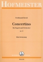 Concertino op.12  fr Fagott und Orchester   Klavierauszug