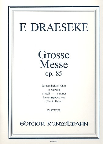 Groe Messe a-Moll op.85 fr gem Chor a cappella Singpartitur (la)