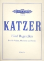 5 Bagatellen fr Violine, Klarinette und Klavier Partitur
