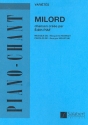 Milord: pour voix et piano Einzelausgabe (fr)