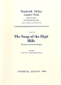 The song of the high Hills fr gem Chor und Orchester Studienpartitur