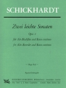 2 leichte Sonaten op.3 fr Altblockflte und Bc