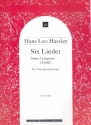 6 Lieder from Lustgarten (1601) for 5 voices (SSATB) or instruments score (it)