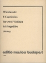 8 Capriccios fr Violine mit Begleitung der 2. Violine Partitur