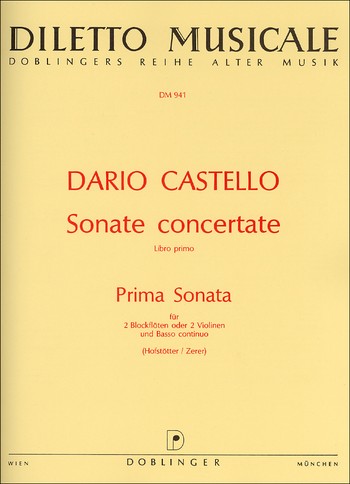 Sonate Nr.1 fr 2 Blockflten (Vl) und Bc
