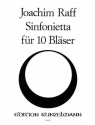 Sinfonietta op.188 fr 2 Flten, 2 Oboen, 2 Klarinetten, 2 Fagotte und 2 Hrner Stimmen