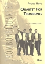Quartet for trombones Partitur und Stimmen Posaunenquartett