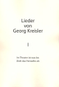 Lieder von Georg Kreisler Band 1 fr Gesang und Klavier
