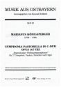 Symphonia pastorella C-Dur op.16,8 fr 2 Trompeten, Pauken, Streicher und Orgel Partitur