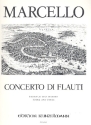 Concerto di flauti fr 4 Blockflten (SATB), Streicher und Bc Partitur und Stimmen