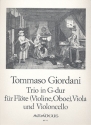 Trio G-Dur fr Flte, Viola und Violoncello,  Stimmen