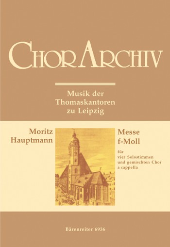 Messe f-Moll op.18 fr 4 Solostimmen und gem Chor a cappella Partitur