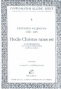Hodie Christus natus est fr Alt (Ba), 2 Violinen und Bc Partitur