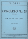 Concerto G major no.23 for violin and piano