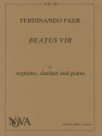 Beatus vir for soprano, clarinet and piano