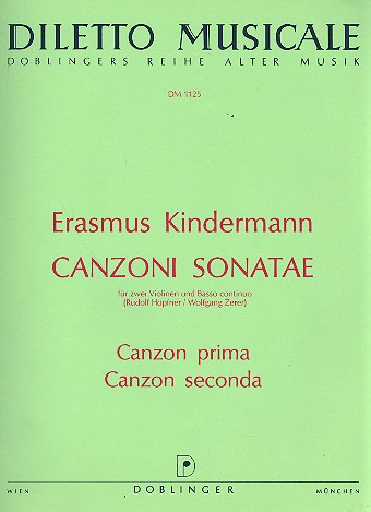 Canzoni sonatae fr 2 Violinen und Bc Stimmen