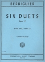 6 Duets op.59 for 2 flutes