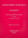 Konzert d-Moll fr Oboe, Streicher und Bc fr Oboe und Klavier