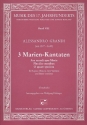 3 Marien-Kantaten fr Sopran (tenor), 2 Violinen und Bc Partitur