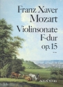 Sonate F-Dur op.15 fr Violine und Klavier