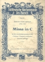 Missa C-Dur fr Soli, Chor, Orgel und Orchester Partitur
