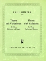 Thema mit Variationen fr Oboe, Klarinette und Fagott 3 Spielpartituren