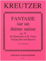 Fantaisie sur un thme suisse op.55 fr Klarinette, Viola, Violoncello und Klavier Stimmen